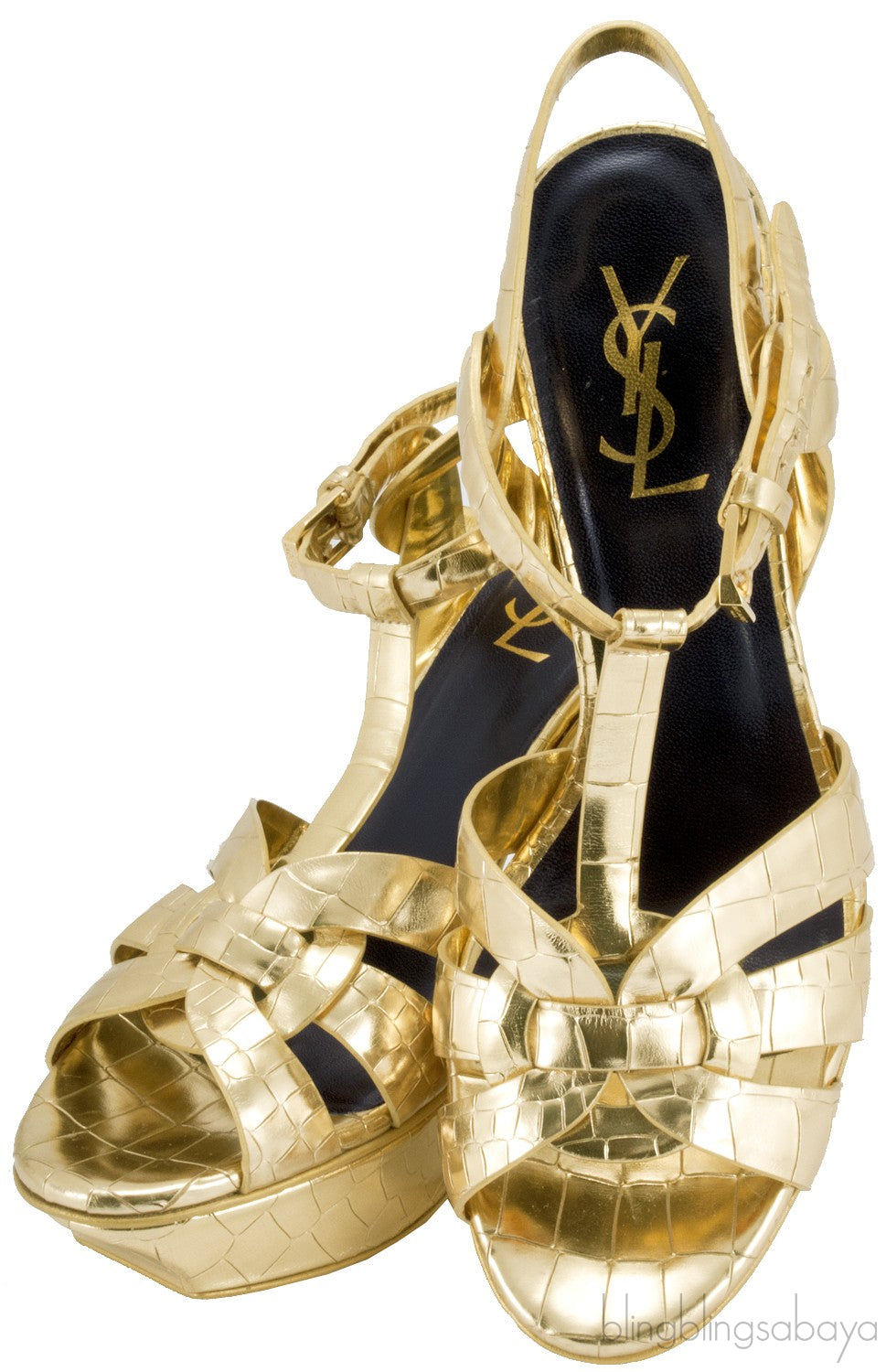 Crocodile Print Gold Tribue