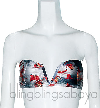 Flamingo Printed Bikini & Top