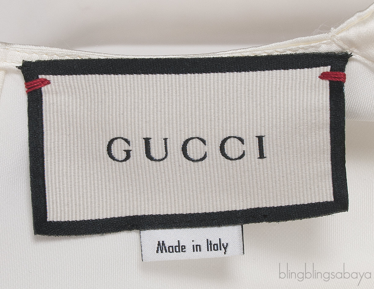Ivory White Black Bow Shirt