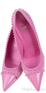 Duvette Spikes 85 Suede Pink Pumps