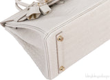 Hermes Birkin 25 Beton Matte Alligator Crocodile GHW
