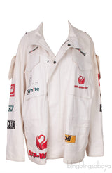 Off-white Graphic Print Leather Jacket