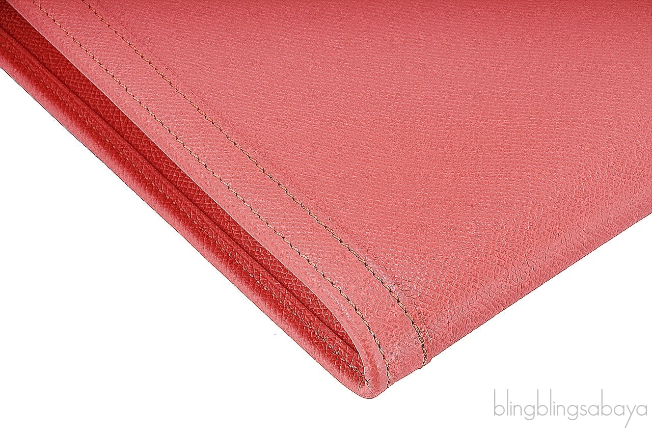 Jige Oversize Clutch Epsom Flamingo