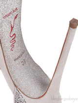 Crystal Emb. Mesh Trimmed Pumps