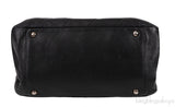 Black Quilted Rabbit Fur Bag
