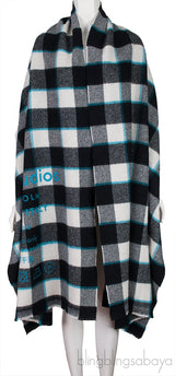 Checkered Wool Scarf
