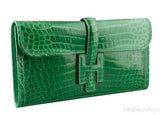 Jige Crocodile Emerald Green Patent
