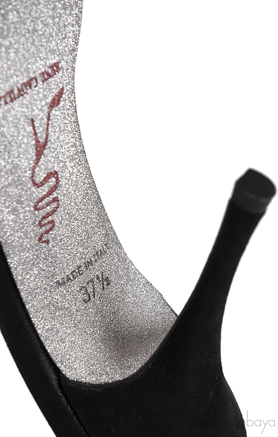 Pointed Toe PVC Swirl Sandals