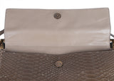 Roger Vivier Greyish Brown Python Shoulder Bag