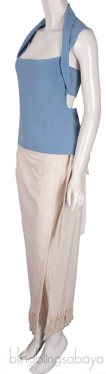 Naia Cut-out Top & Randi Fringed Skirt