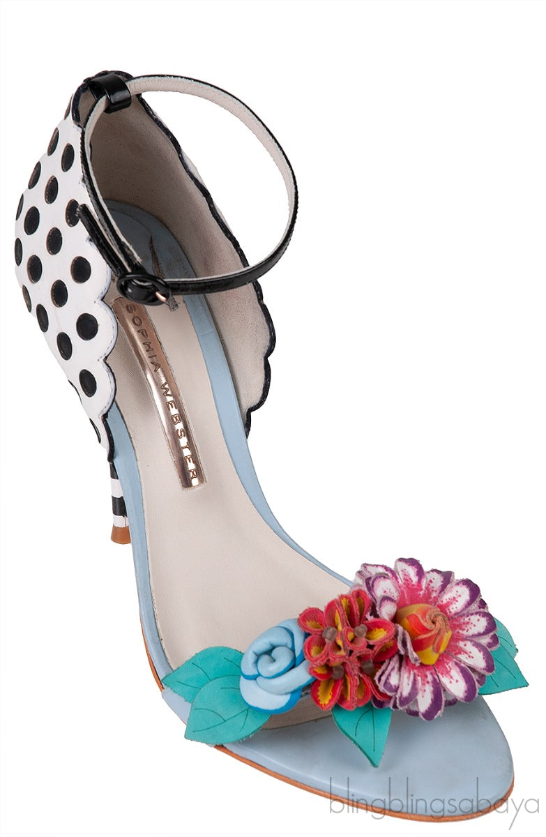 Sophia Webster Polka-dot Lilico Slingback Sandals