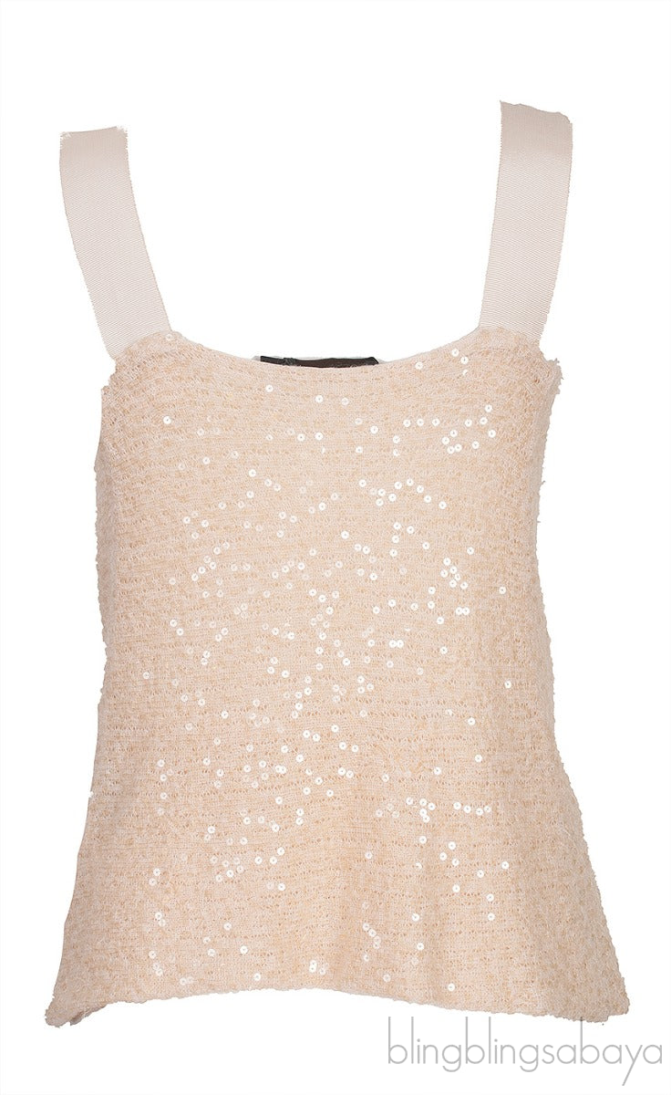 Bow Sequined Embellished Top