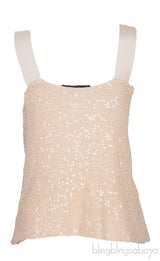 Bow Sequined Embellished Top