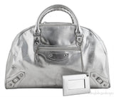 Silver Medium Bowling Bag