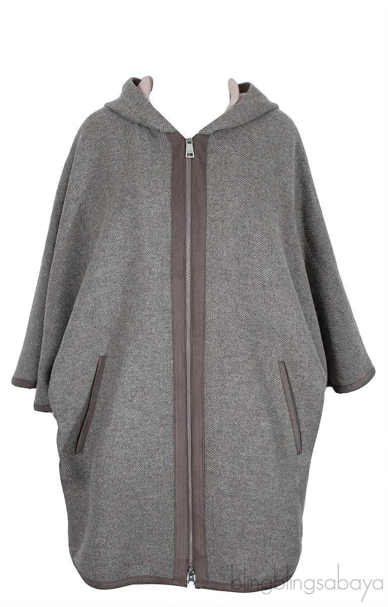 Grey Hooded Jacket