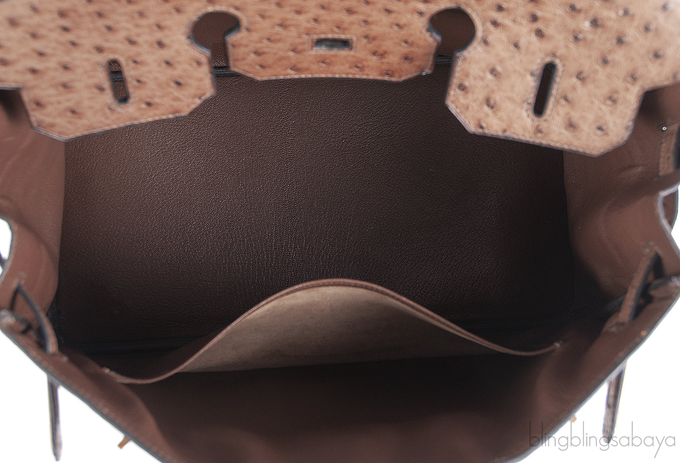 Hermes Vintage Birkin 35 Brown Ostrich GHW