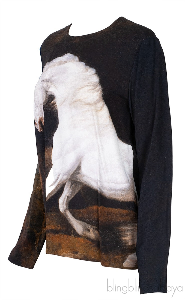Horse & Lion Printed Top