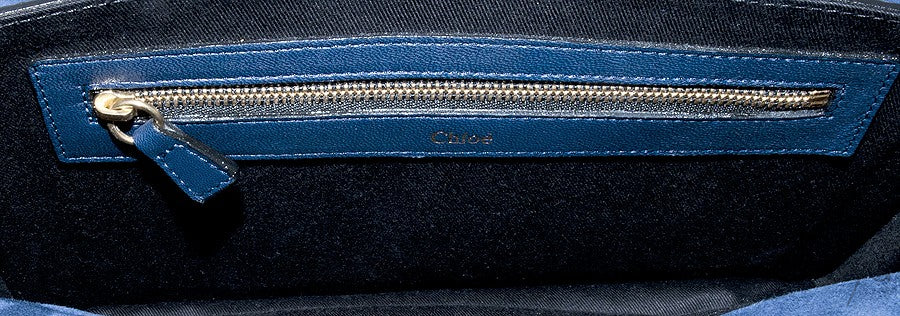 Sally Navy Blue Python Shoulder Bag
