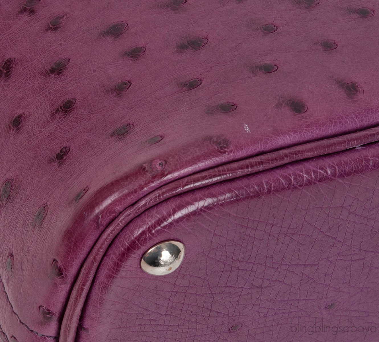 Bolide 27 Purple Ostrich Bag PHW