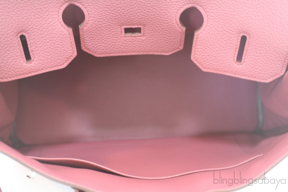 Birkin 35 Bois Rose Taurillon Clem
