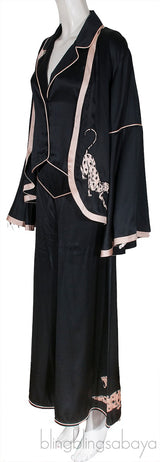 Black Jacket , Blazer & Pajama Set