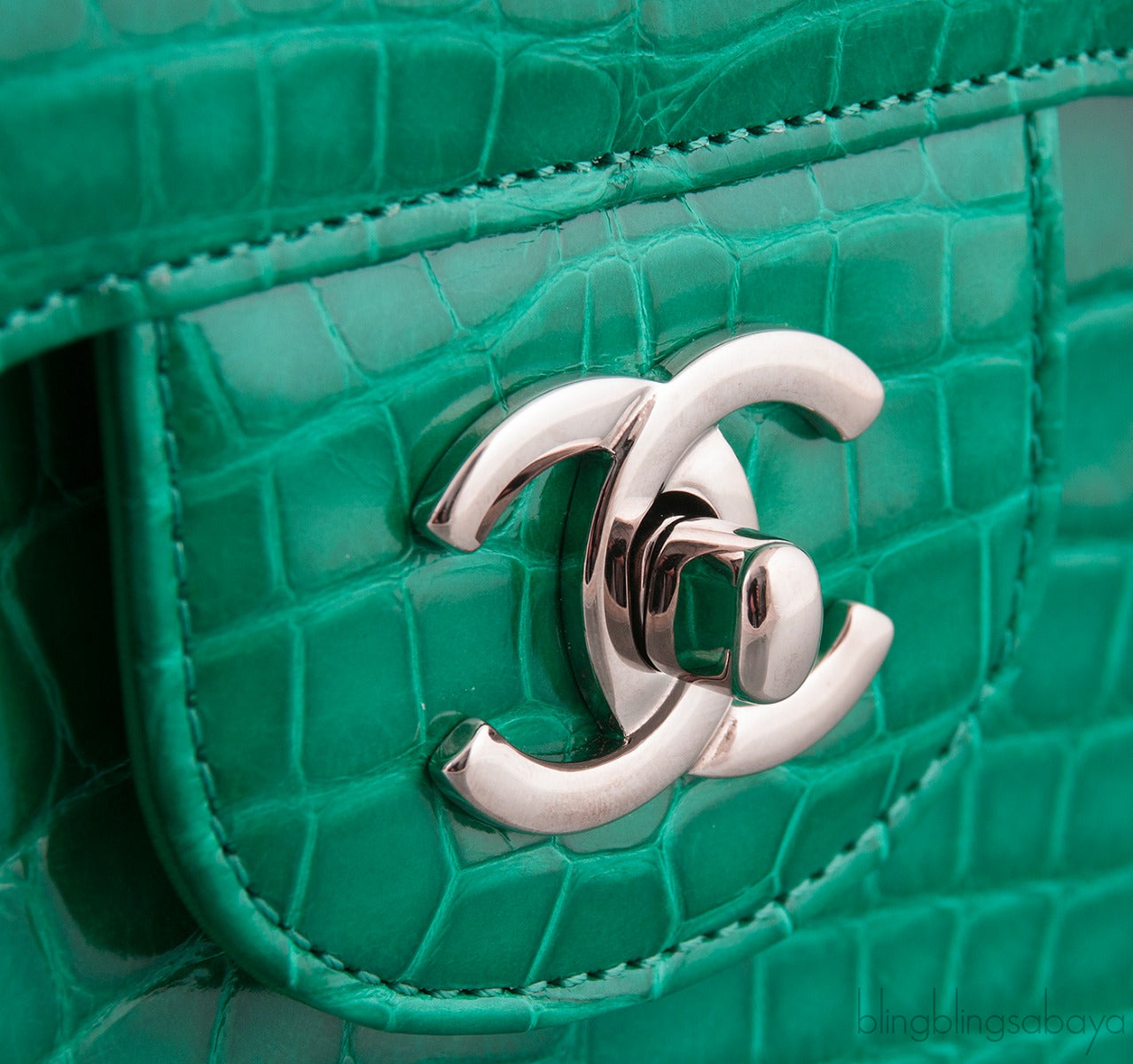 Classic Jumbo Emerald Green Crocodile