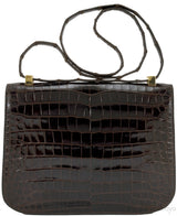 Vintage Constance Brown Crocodile