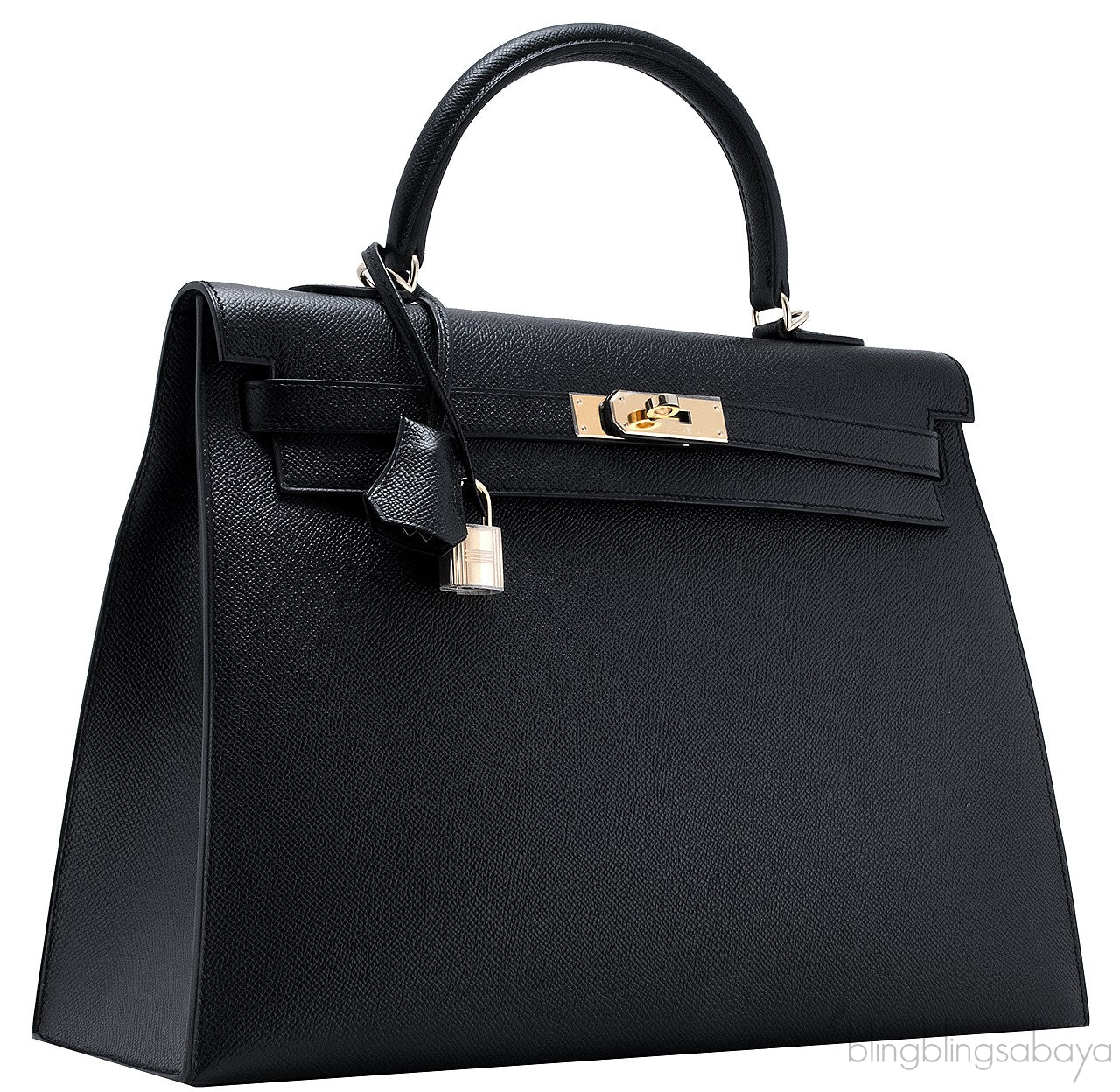 Kelly 35 Black Sellier Epsom GHW