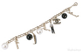 Sculpted Coco Chanel Charm Bracelet