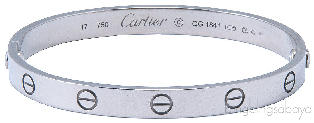 White Gold LOVE Bracelet