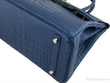 Birkin 30 Blue Sapphire Matte Crocodile