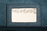Yves Saint Laurent Green Ostrich Top Handle Bag