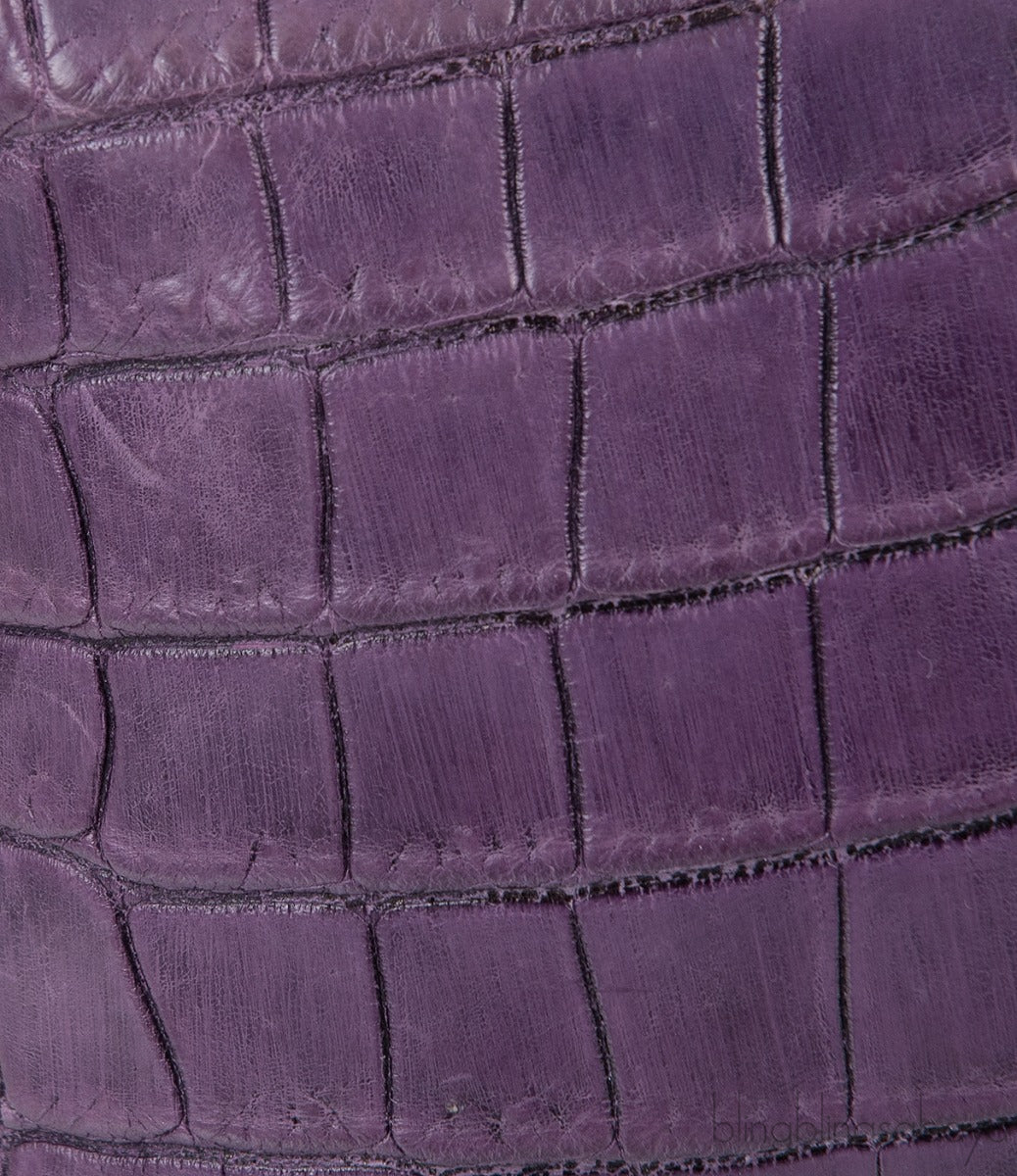 L19 Alligator Purple Pouch