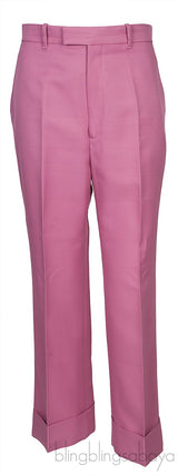 Pink Polyester Trouser