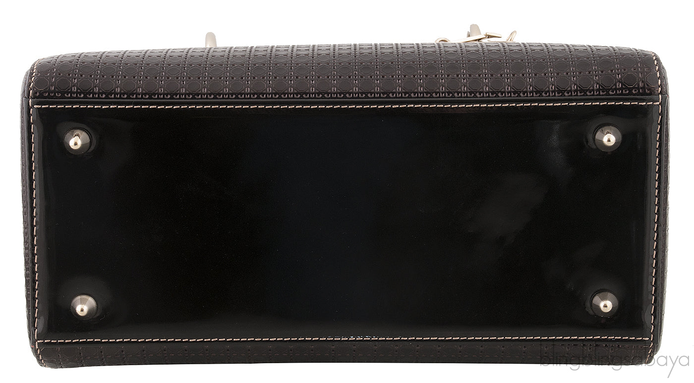 Lady Dior Gold Ebony Graded Metallic Bag