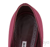 Tartonacri Satin Heels Burgundy