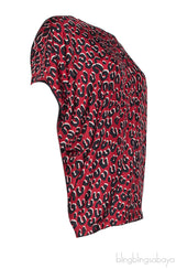 Leopard Print Silk Top