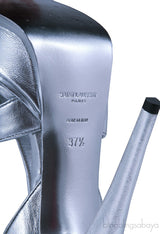 Tribute T-Strap Silver Sandals