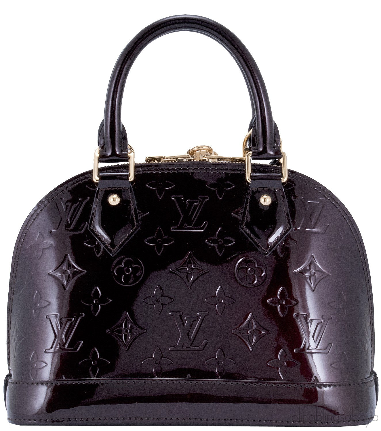 Alma BB Monogram Vernis Amarante