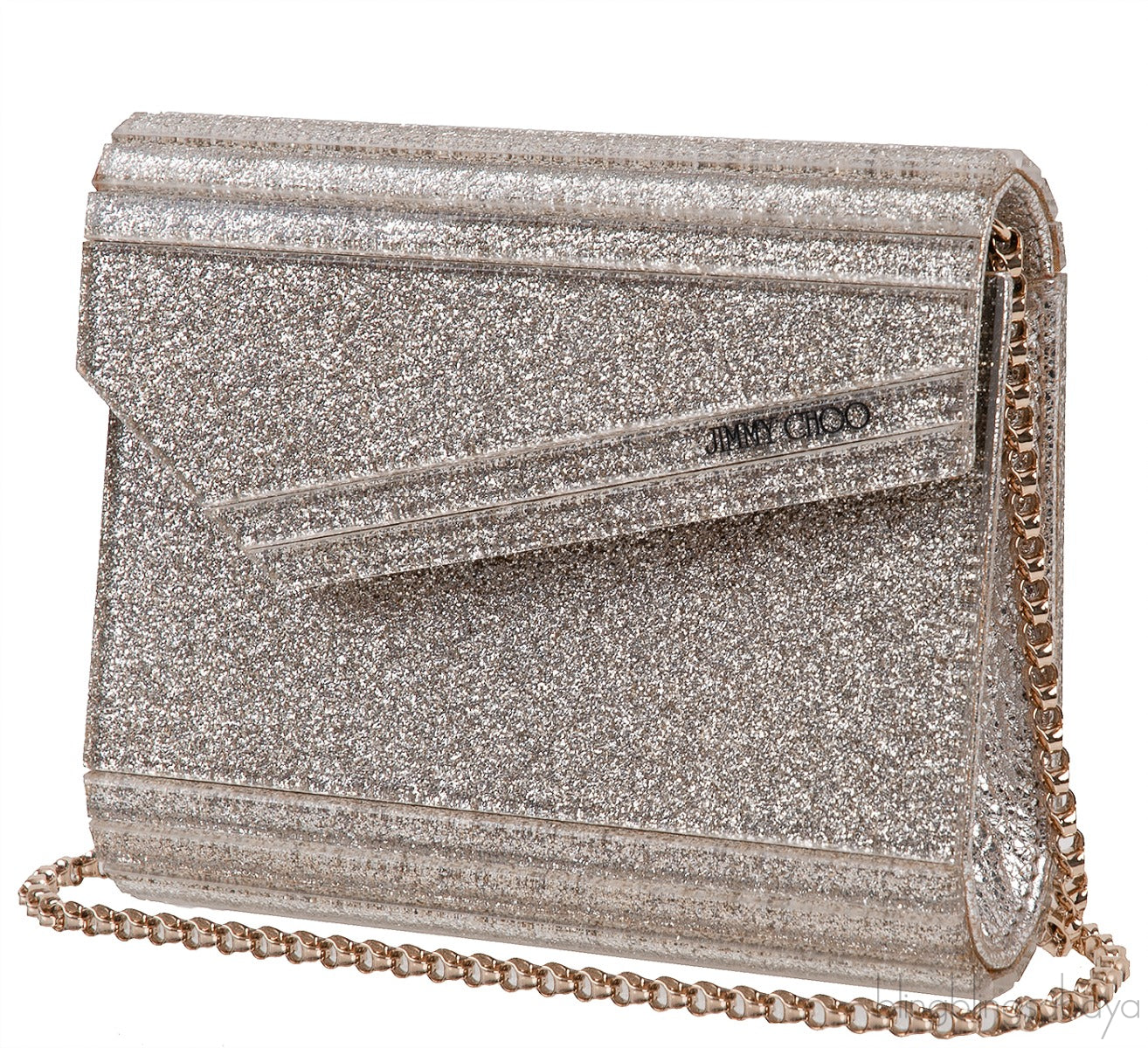 Candy Silver Glitter Acrylic Clutch Bag