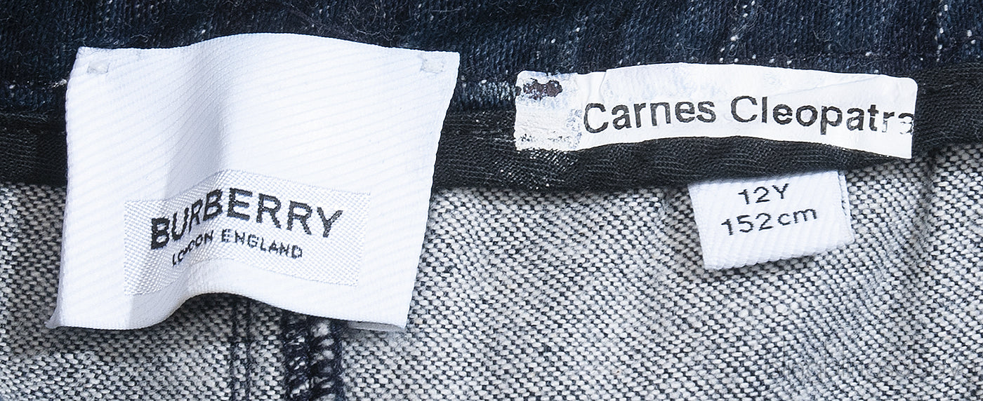 Burberry Blue Printed Kids Denim Jeans