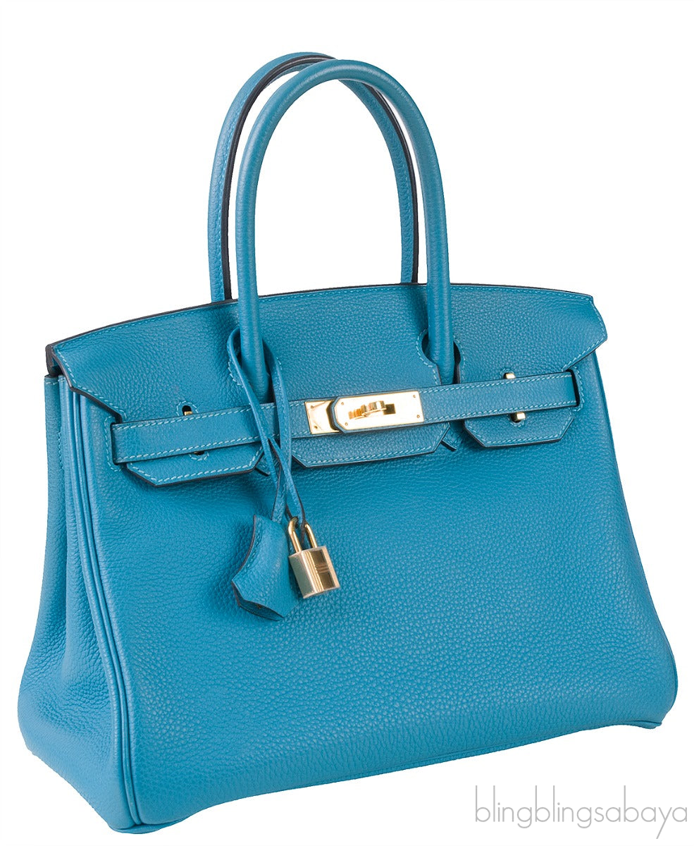 Birkin 30 Turquoise Togo GHW