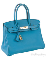 Birkin 30 Turquoise Togo GHW