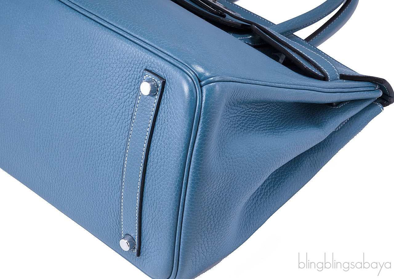 Birkin 35 Blue Jean Togo
