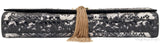 Casandra Monogram Tassle Clutch