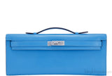 Kelly Cut Blue Azteque Clutch