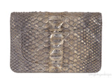 WOC Gold Silver Quilted Python Bag