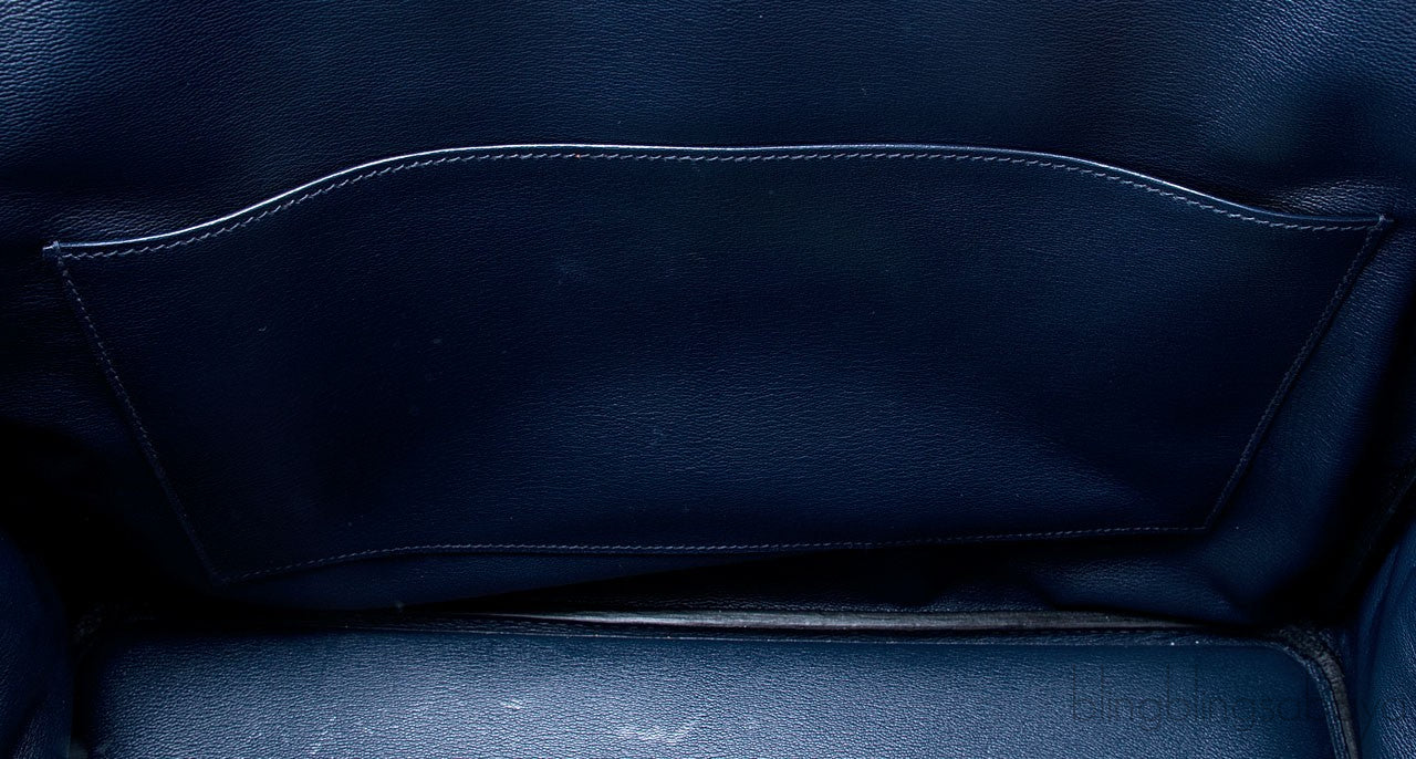 Birkin 40 Blue Abysse Matte Croco