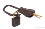 Hermes Kelly 32 Chocolate Natural and Dark Brown Ostrich GHW