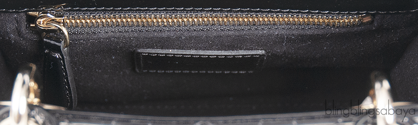 Lady Dior Mini Black Patent Quilted Leather GHW